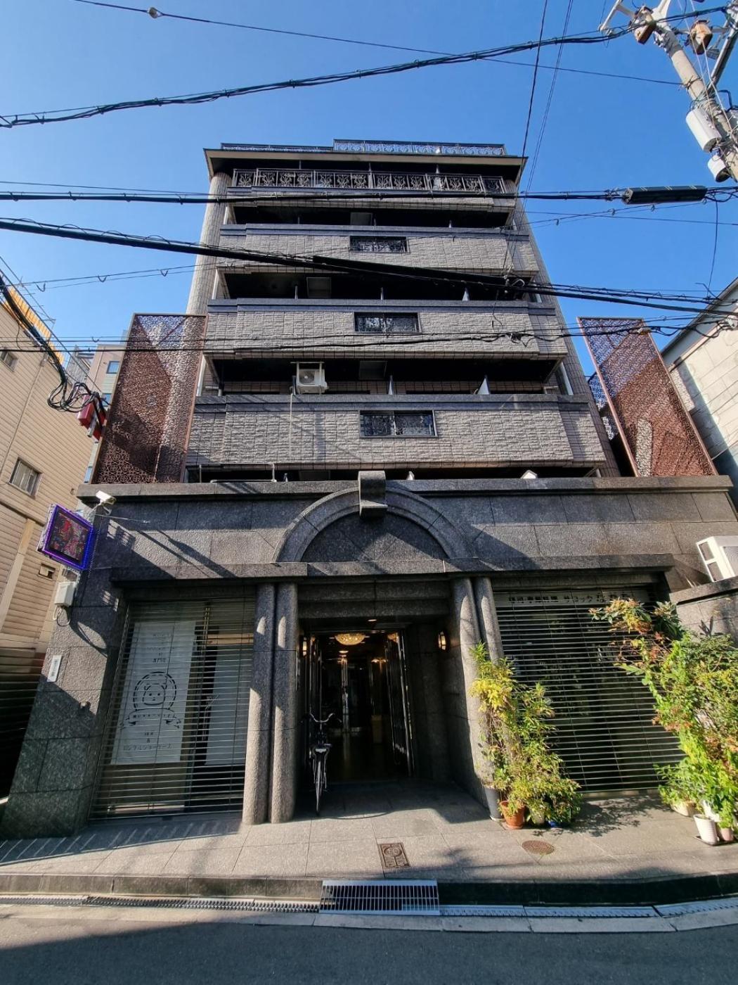 오사카 네코하우스 난바점 Apartment Exterior foto